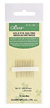 Clover Ojo Dorado Quilting Agujas Entre Nº 8