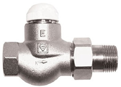 Herz TS E Thermostatventil Durchgangsform 1/2'' DN15 Unterteil Heizkörperventil
