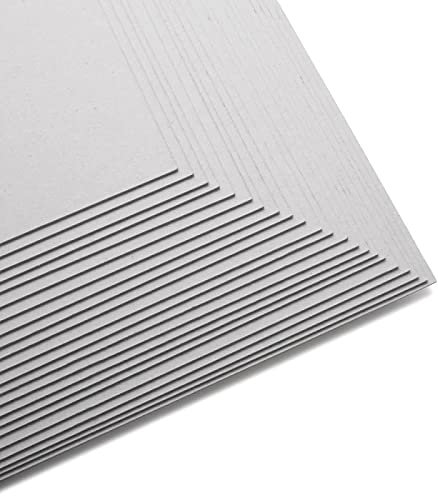 15 Sheets A4 Premium 1000 Micron 1mm GREYBOARD Thick Strong Backing Card Craft