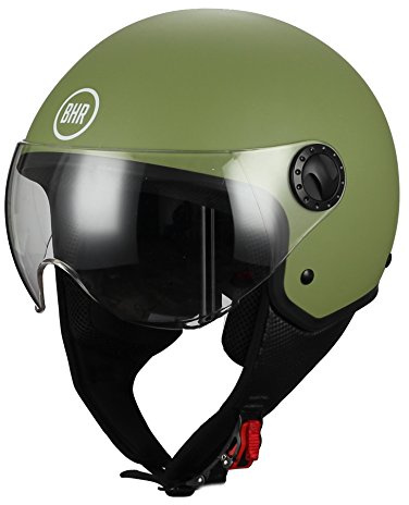 BHR 5254 hjälm Demi-Jet, grön matt, L (59 cm)