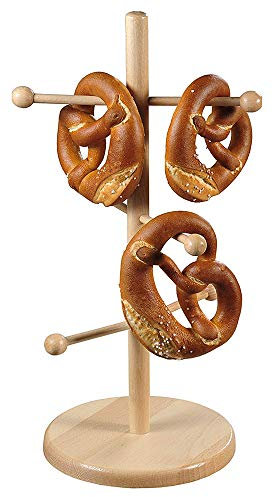 Kesper 68216 Brez'n- und Wurstständer aus Buchenholz Höhe 50 cm/Brezelständer, Braun