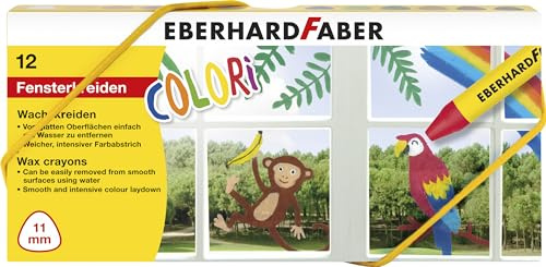 EBERHARD FABER - Set de tizas para ventanas, 12 unidades