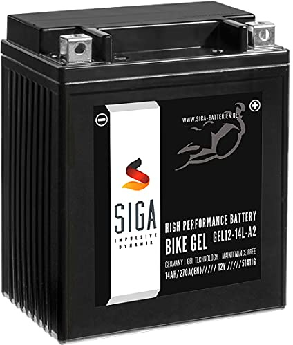 SIGA YB14L-A2 GEL Motorradbatterie 12V 14Ah YB14L-B2 51411 GEL12-14L-A2