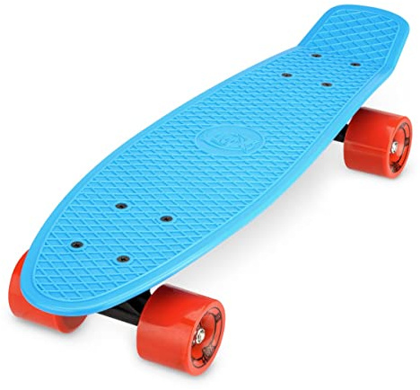 Xootz Skateboard Cruiser rétro en Plastique pour Enfant Bleu/Bleu 55,9 cm