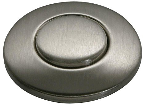 INSINKERATOR Air Switch Decorative Button for INSINKERATOR Dual Outlet Garbage Disposal Air Switch Kit, STC-SN, Satin Nickel