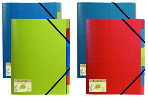 Ordnungsmappe aus Polypropylen, 3 Klappen, 8 Fächer