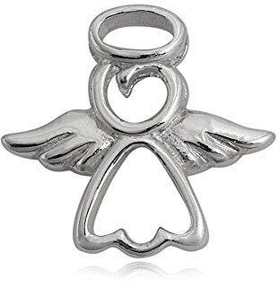 Smycken hänge ängel skyddsängel 15 mm, 925 sterlingsilver skyddshänge talismann lyckoängel för kvinnor flickor, Metall, Ingen ädelsten