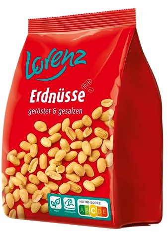 LORENZ | Erdnüsse geröstet & gesalzen | 1 x 1 kg | vegan