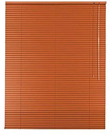 Original Easy-Shadow Aluminium Jalousie Jalousette Breite 80 x 200 cm Höhe in Farbe terracotta - Bedienseite rechts - Fensterjalousie Jalousien Alu-Jalousien Alu-Jalousetten Fenster Rollo Lamellenbreite 25 mm Lamellen / Maßanfertigung