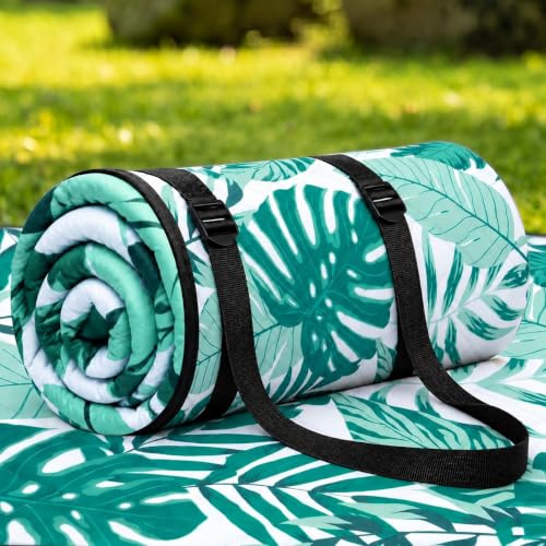 Wolfwise Picnic Blanket Outdoor, Large Waterproof Sandproof Mat, 80 x 80 in