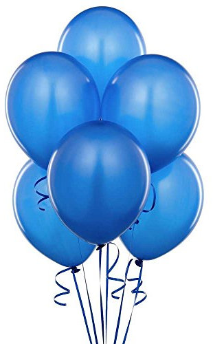 Blue Balloons 25 Pack, Large 12 Inch Thick Latex Biodegradable Helium Party Balloons for Birthday, Wedding, Baby Shower, Valentine's Day Events Decoration for Balloon Arch Garland
