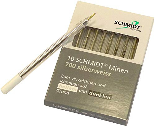 Silberminen mit Halter - 10 Stück