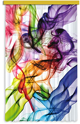 Fantasie Polyester Vorhänge, Küche, Wohnzimmer 140 x 245 cm Gardinen von AG Design | 1 Teil | FCSL 7514
