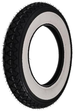 1 Reifen Kenda K 333 mit Stirnband weiß Dot 2016 Größe 3.50 ? 10 51J 4PR für Piaggio Vespa PX 125 150 200 | DOT 2016, Sommerreifen Weißwandstil, Retro-Look für Roller, normales Straßenprofil; kompatibel mit Vespa PX 150, Vespa PX 200