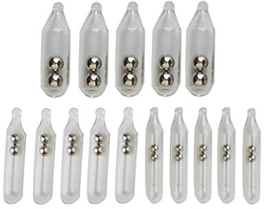 Savage Gear Glass Rattle Kit (15 Stück) - Glasrasseln, Glaskörper mit Rassel für Gummifische & Gummiköder