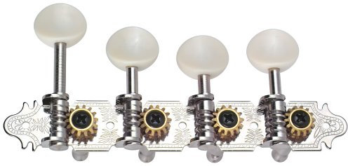 Golden Gate FM-5 F-Model Mandolin Tuners-2 Planks (4+4) -Nickel, Brown