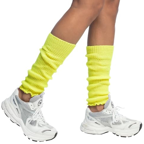 Boland - Jambières pour adultes, couleur unie, taille unique, gants, chaussettes, genoux, années 80, costume, carnaval, soirée déguisée