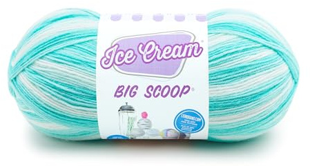 Lion Brand Yarn 922 – 208 Ice Cream Big Scoop Hilo, Menta