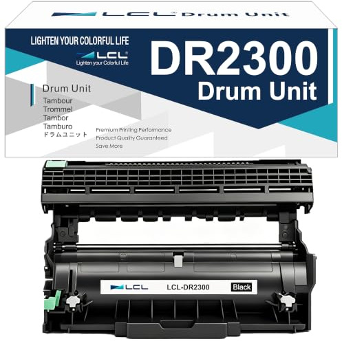 LCL DR2300 Drum Unit Replacement for Brother DR2300 DR-2300 for Brother HL-L2300D L2340DW L2360DW L2380DW ,DCP-L2500D L2520DW L2540DN L2560DW ,MFC- L2700DW L2700DN L2701DW L2703DW L2707DW (1-Pack)