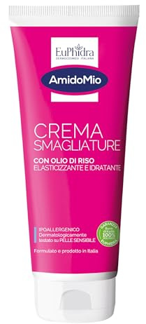 Amido Mio Crema Corpo Smagliature Olio Di Riso E Acido Jaluronico - Durante E Dopo La Gravidanza, 200 Millilitro