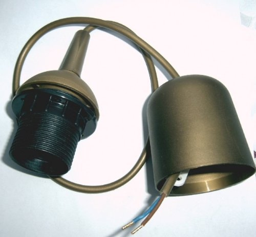 Kopp Schnurpendel für Lampenschirme, ISO-Fassung E 27, gold