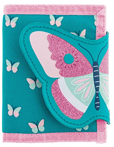 Stephen Joseph, Unisex Kids Toddler Wallet, Butterfly Floral