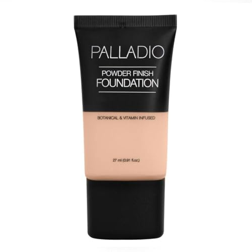 Palladio Fondotinta Liquido con Finitura in Polvere, Aspetto Naturale Matte, Riduce le Linee Sottili, Copre i Pori Dilatati, Nasconde le Imperfezioni, Ivory