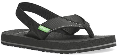 Sanuk Kids Boy's Root Beer Cozy (Little Kid/Big Kid) Black 4-5 Big Kid