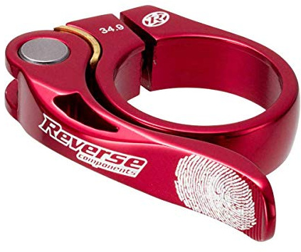 Reverse Long Life Sattelklemme mit Schnellspanner 34.9mm rot