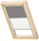 VELUX Original Dachfenster Duo Verdunkelungsrollo für UK08, Grau, mit Grauer Führungsschiene