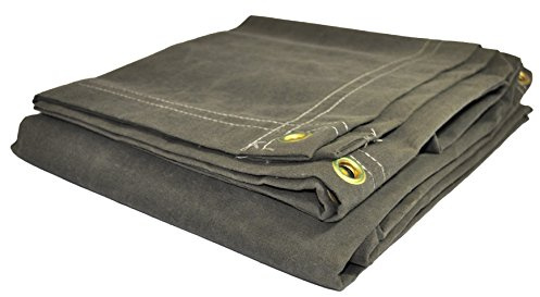Torr topp 60810 kanvas presenning, olivgrön drab, 20 x 25 cm