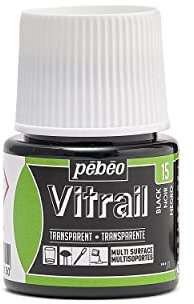 Pébéo 050-015 - Pintura para telas claras, negro