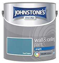Johnstone's 307095 Vinyl Matt Emulsion - Teal Topaz,2.5