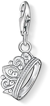 THOMAS SABO Damen Charm-Anhänger Herz Flügel Charm Club 925 Sterling Silber 0613-001-12
