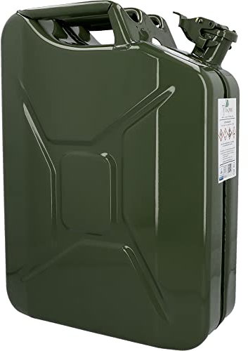 Unitec 73855 Benzinkanister, 20 l, aus Stahlblech, für Treibstoffe aller Art, mit BAM-Zulassung, inklusive Sicherungsstift, grün, 15 Count (Pack of 3673)