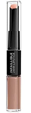 L'Oréal Paris L'Oreal Paris Lippen Make-up Infaillible Lippenstift, 113 Invincible Sable/Liquid Lipstick für 24 Stunden volle Lippen mit feuchtigkeitsspendendem Lippenpflege - Balsam, 1er Pack