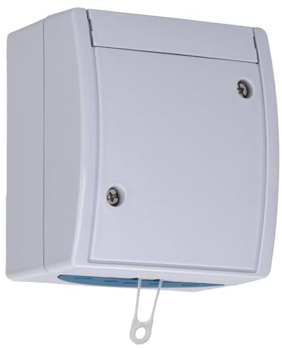 Busch-Jaeger 2610/6 W-53 Zugschalter Aus- und Wechselschaltung (Thermoplast) Grau Ocean® (IP 44) 2CKA001383A0141
