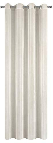 Eurofirany Gardine Vorhang Glatt Transparent Ösen 140x250 cm Durchsichtig Edel Elegant Hochwertig Glamour Schlafzimmer Wohnzimmer Lounge