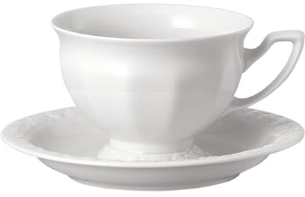 Rosenthal, Tazza da caffè Maria Bianca, 2 Pezzi con piattino, per caffè, Alta, Coppia