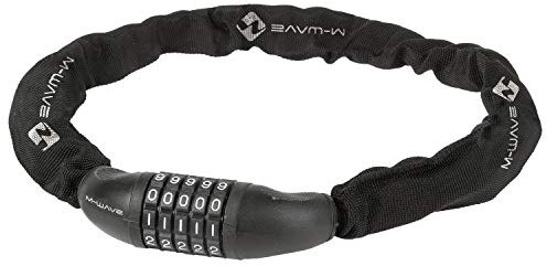 M-Wave Kettenschloß Zahlen, 230316, Schwarz