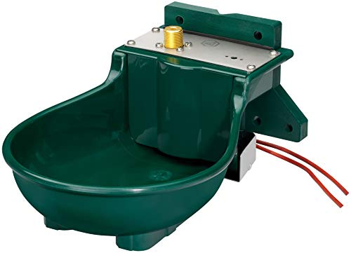Lister Heizbares Tränkebecken SB 112 ZPS mit Heizkabel 24 Volt / 45 Watt (Frostschutz bis ca. -25°C) - mit Schwimmerventil 24 Volt - Tränke Kuh Kühe Rinder Pferd Pferde Stall