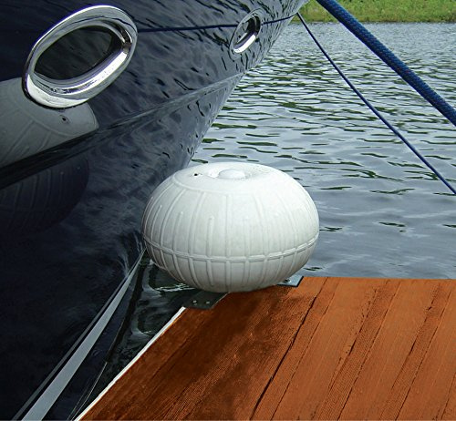 Taylor Made Products Dock Pro Inflatable Dock Boat Wheels – Corner Mount Dock Wheel, White (18) – Cusions Boats, Protects Docks, Hot-Dipped Galvanized Hardware – 2020108498