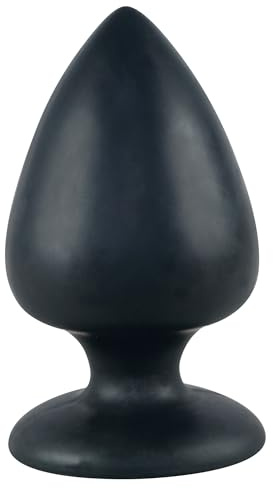 Black Velvets Extra Butt-Plug - stimulierender Anal-Plug für Frauen und Männer, mit haftenden Standfuß, handfreie Nutzung, gleitfreudig