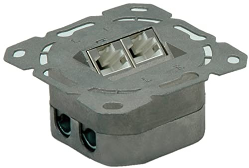 VALUE Kat.6A (Class EA) Dose, 2x STP, Unterputz, waagerecht, weiss