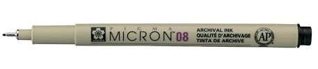 Pigma MICRON Fineliner, schwarz, 0.5mm (Nr.08)