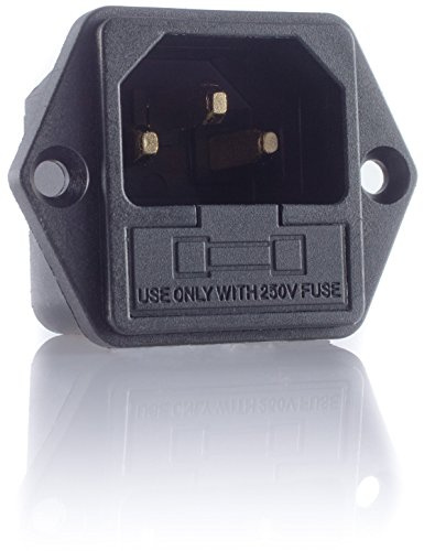 HIFI Lab dispositivi a freddo da incasso maschio femmina C14 aucharm 24 K placcato oro audio High End freddo dispositivi Jack (Incluso 6 a fusibile) Incasso frizione fusibile registrazione 16 a