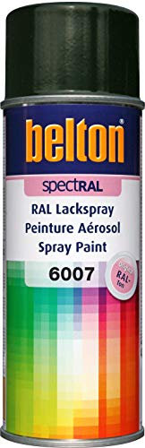 belton spectRAL Lackspray RAL 6007 flaschengrün, glänzend, 400 ml - Profi-Qualität