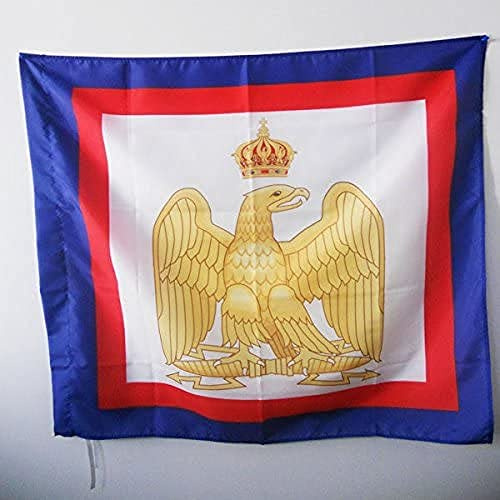 AZ FLAG Bandiera Napoleone Bonaparte 90x90 cm Poliestere 100D Asola | Uso interno ed esterno bandiera decorativa di Napoleone doppie cuciture e bordi rinforzati con guaina per asta