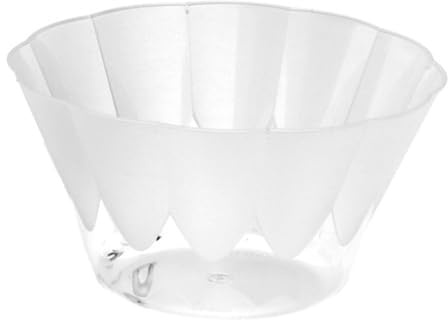 Papstar De Glace et Coupes à Dessert Rond 400 ML Ø 12 cm – 7 cm Transparent (10454)