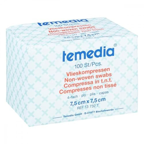 Vlieskompressen 7,5x7,5 cm Unsteril 4fach